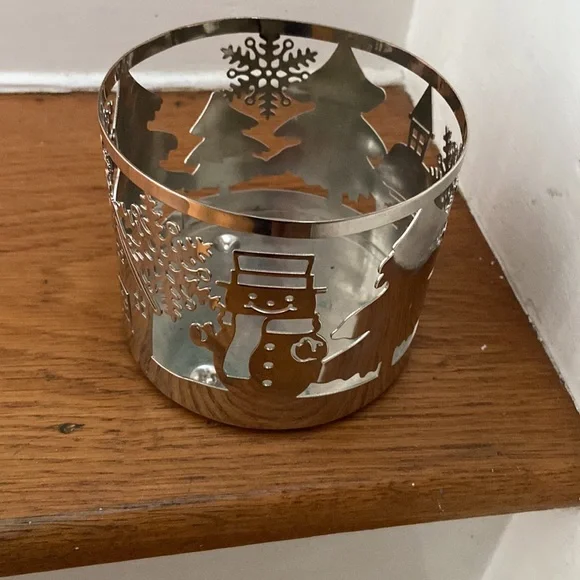 Bath & Body Works Metal Candle Holder Snowman - Picture 6 of 6